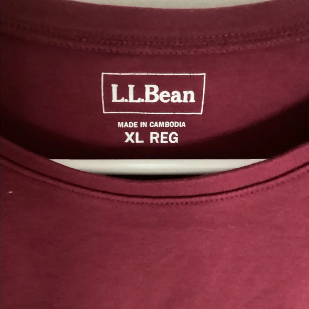LL Bean Short Sleeve Crew Tee Size XL - Picture 4 of 5